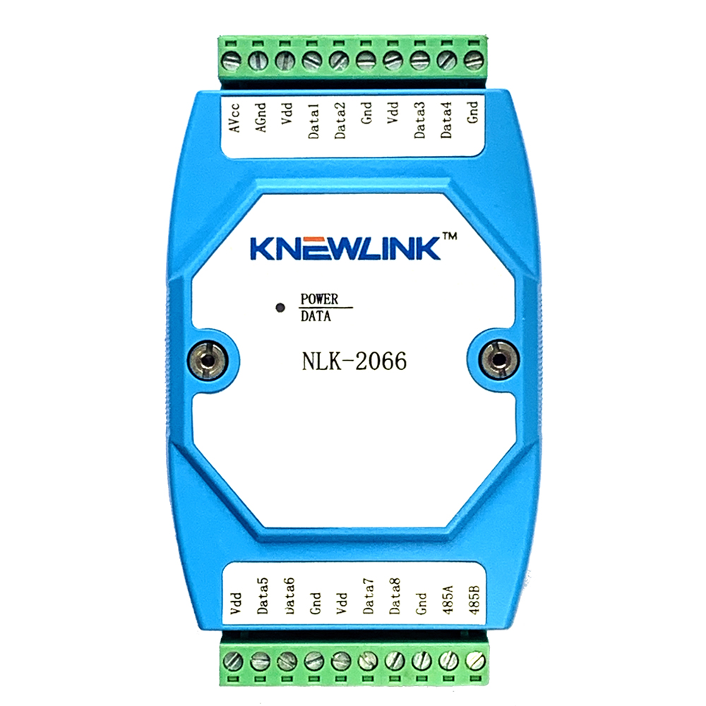 NLK-2066 工业级 8路 DS18B20温度采集模块