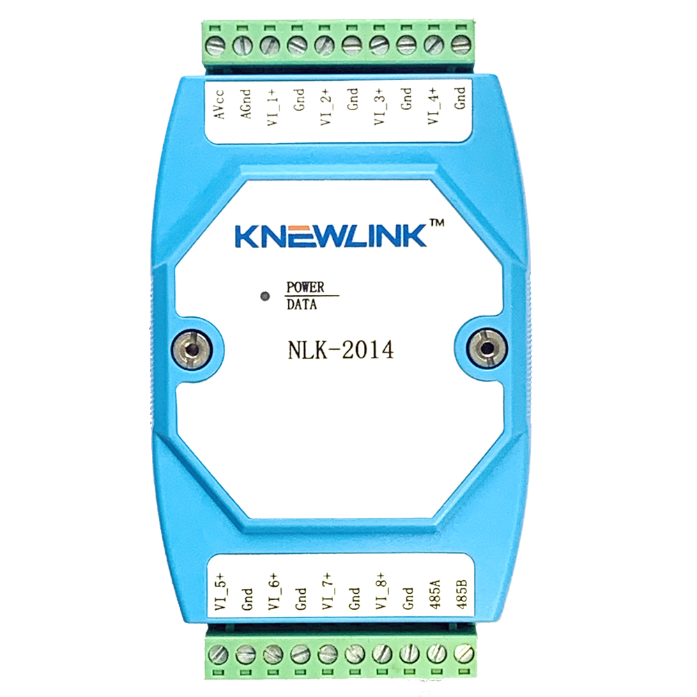 NLK-2014  8路单端模拟量输入(直流型0-10V)模块